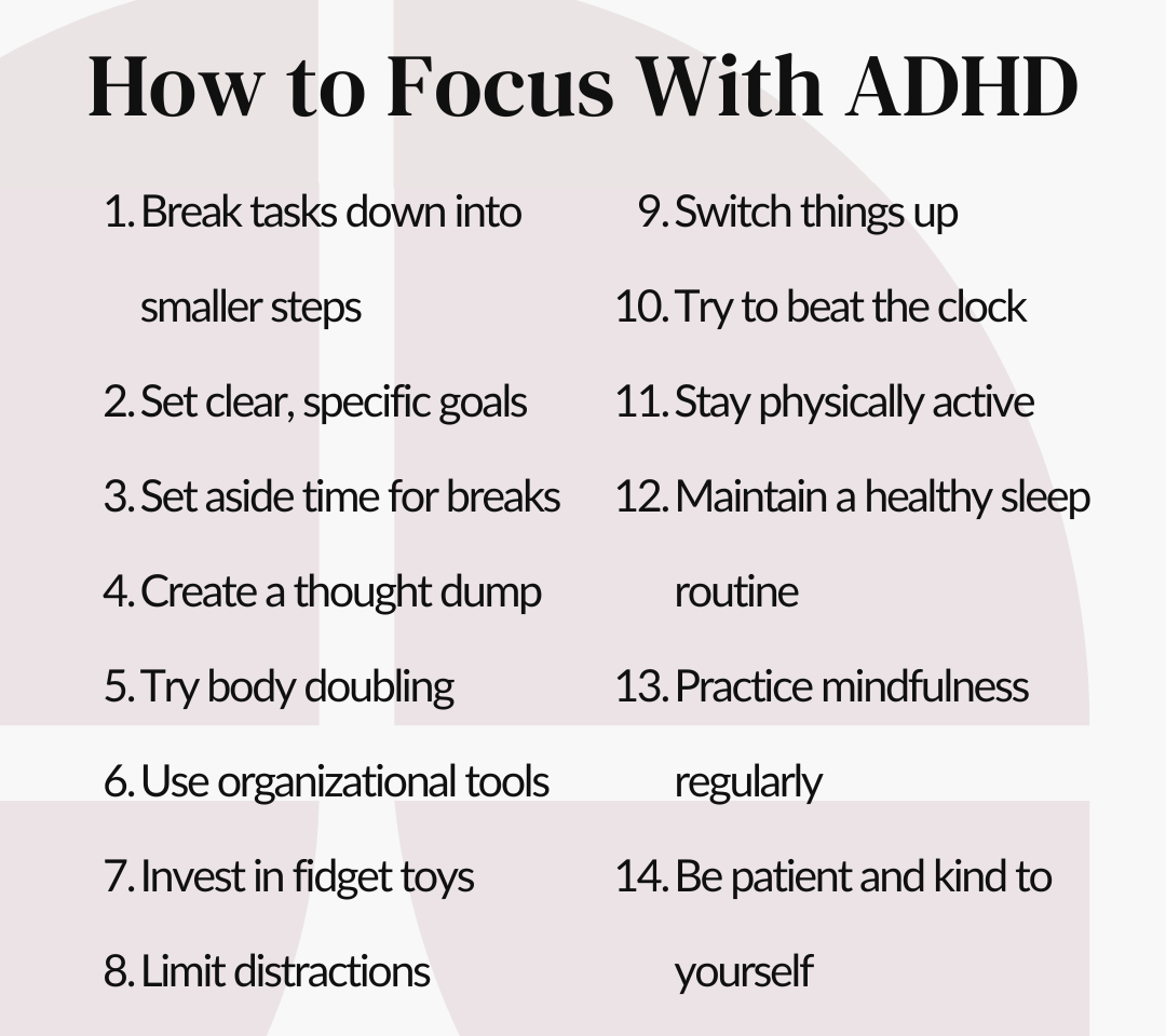 How to Stay Focused with ADHD All Day